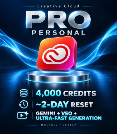 Creative Cloud Pro / Personal — Gemini + Veo + Ultra-fast generation