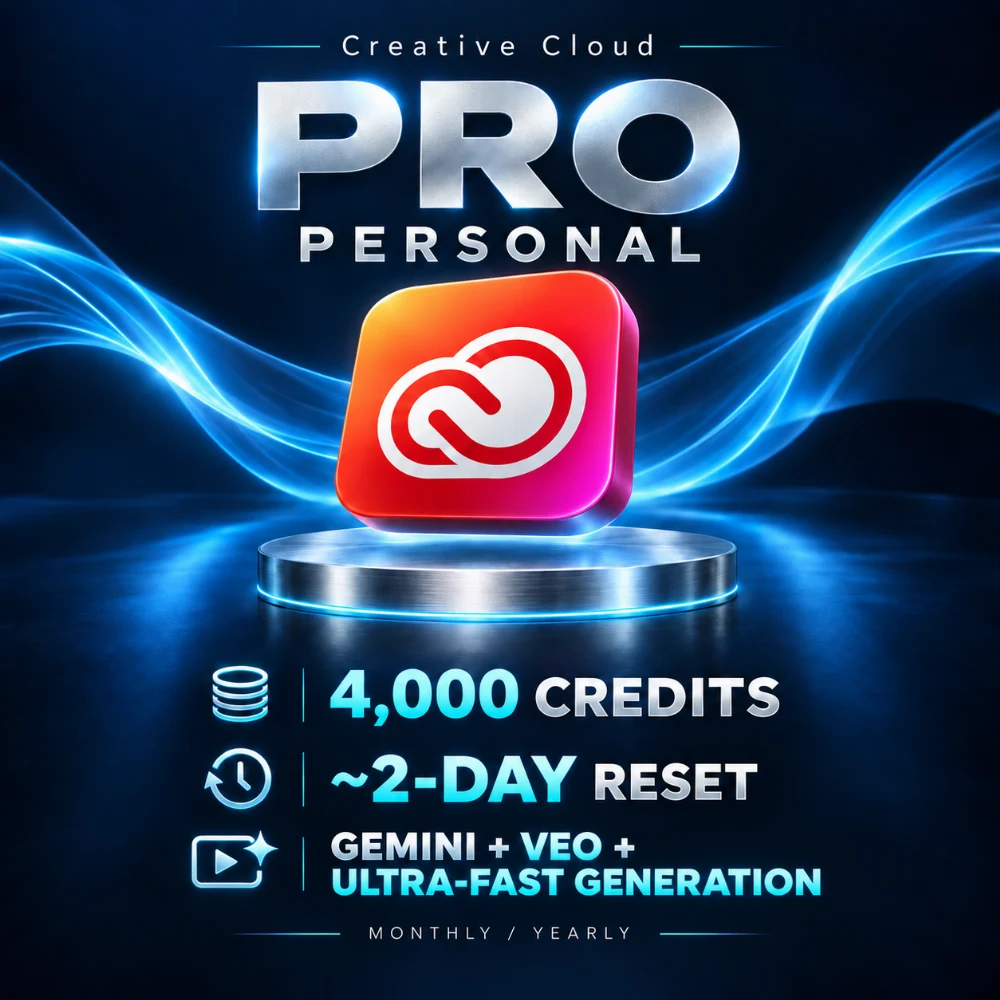 Creative Cloud Pro / Personal — Gemini + Veo + Ultra-fast generation
