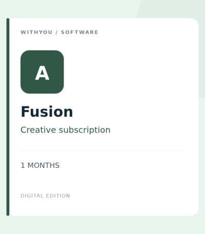 autodesk fusion 1m — 数字软件