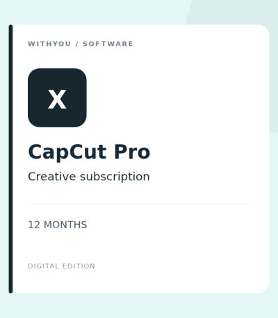 capcut pro 12m — 数字软件
