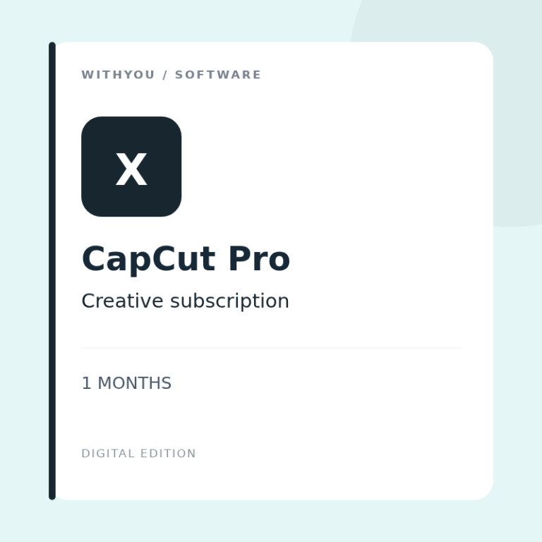 capcut pro 1m — 数字软件